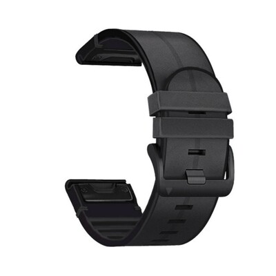 (26mm) Garmin Leather Black - جارمن جلد اسود 