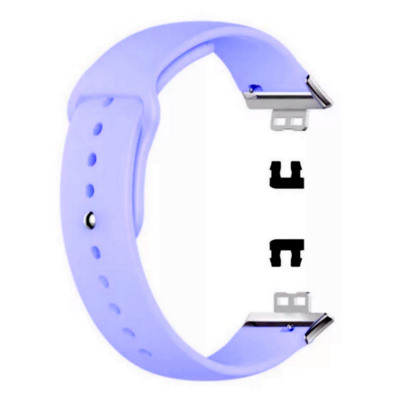(Huawei Fit 1 &amp; 2 &amp; 3 &amp; 4/Pro) Silicone Band Light purple -  باند سيليكون لون بنفسجي فاتح
