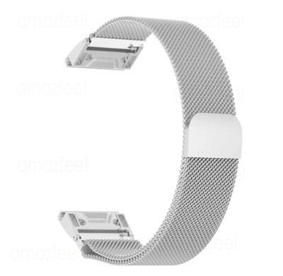 (22mm) Garmin Steel Magnetic Silver - جارمن ستيل مغناطيس سلفر 