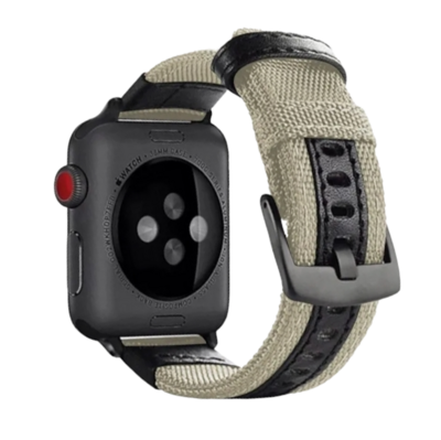 (38mm-40mm-41mm) Fabric Band new design Beige -  باند خام تصميم جديد بيج 
