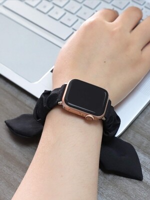 (42mm-44mm-45mm-49mm) Fabric Scrunchie #6 -  باند خام سكرنشي #٦
