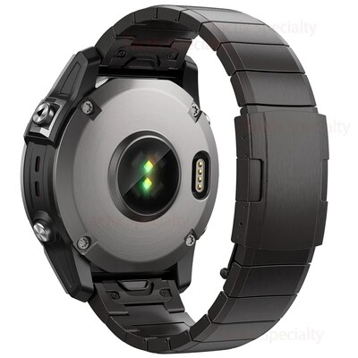 (22mm) Garmin Steel Ceramic Black - جارمن ستيل سيراميك اسود 