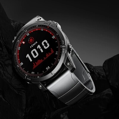 (22mm) Garmin Steel Ceramic Silver - جارمن ستيل سيراميك سلفر 