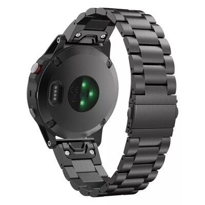 Garmin Steel Rolex Classic Black - جارمن ستيل رولكس كلاسيك اسود 