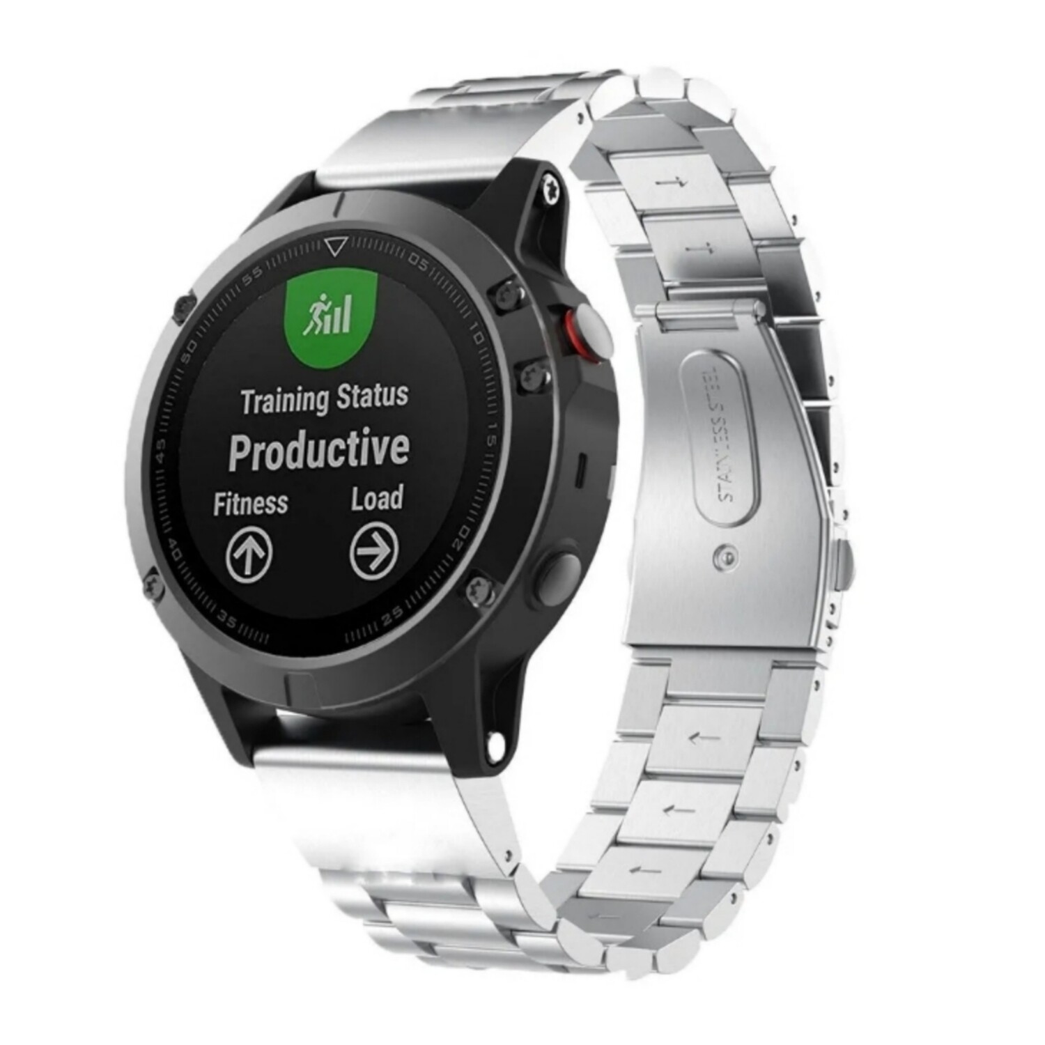 (22mm) Garmin Steel Rolex Classic Silver - جارمن ستيل رولكس كلاسيك سلفر 