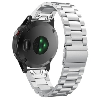 (26mm) Garmin Steel Rolex Classic Silver - جارمن ستيل رولكس كلاسيك سلفر 