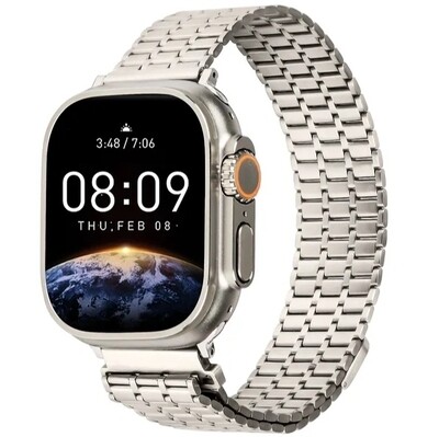 (38mm-40mm-41mm)  Steel Magnatic Shah design Starlight - ستيل مغناطيس تصميم شاه ستار لايت 