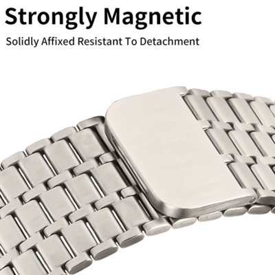 (42mm-44mm-45mm-49mm)  Steel Magnatic Shah design Starlight - ستيل مغناطيس تصميم شاه ستار لايت 