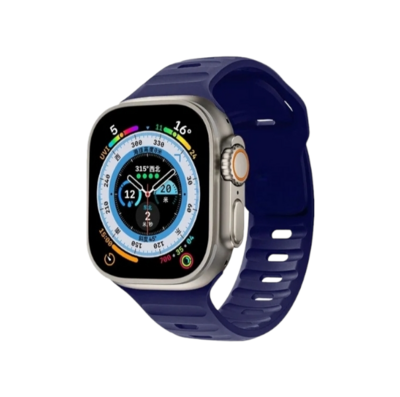 (38mm-40mm-41mm) Sports nomad silicone Band Deep Blue - باند سيليكون رياضي نوماد لون كحلي 