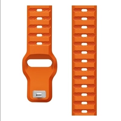 (42mm-44mm-45mm-46mm-49mm) Sports nomad silicone Band Orange - باند سيليكون رياضي نوماد لون برتقالي 