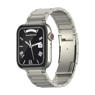 (38mm-40mm-41mm) Matte Titanium Steel band - باند تيتانيوم ستيل مطفي 