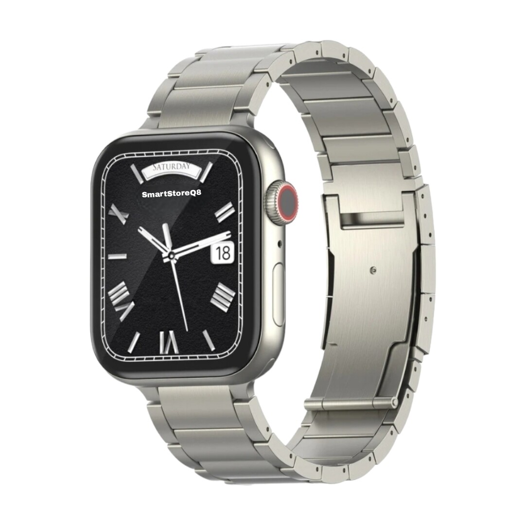 (38mm-40mm-41mm) Matte Titanium Steel band - باند تيتانيوم ستيل مطفي 