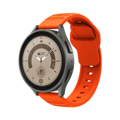 (20mm) Sports nomad silicone Band Orange - باند سيليكون رياضي نوماد لون برتقالي 