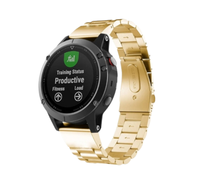 (22mm) Garmin Steel Rolex Classic Gold - جارمن ستيل رولكس كلاسيك ذهبي