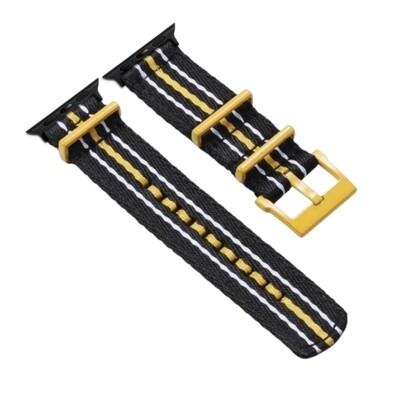 (42mm-44mm-45mm-49mm) Fabric Band Scuba design Yellow - باند خام تصميم سكوبا اصفر 