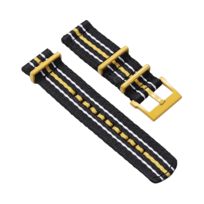 (22mm) Fabric Band Scuba design Yellow - باند خام تصميم سكوبا اصفر 