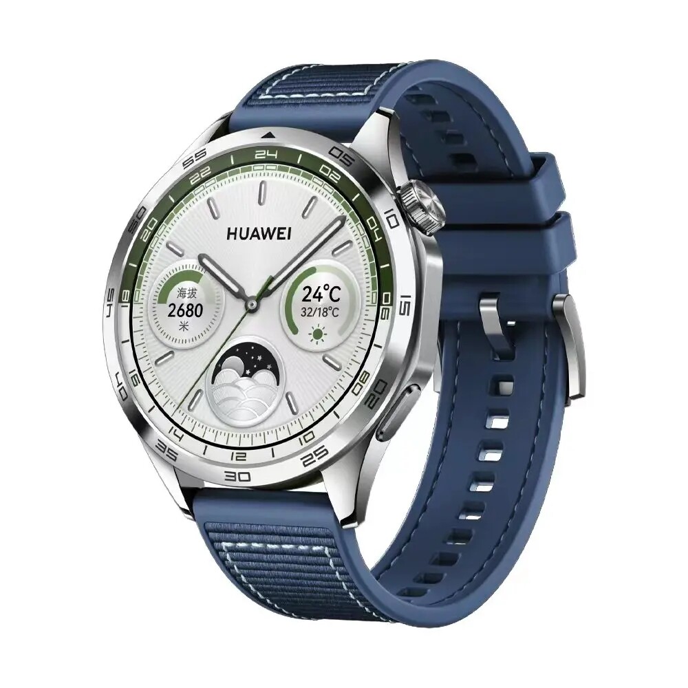 (22mm) GT design Silicone band Blue - باند تصميم جي تي سيليكون لون ازرق