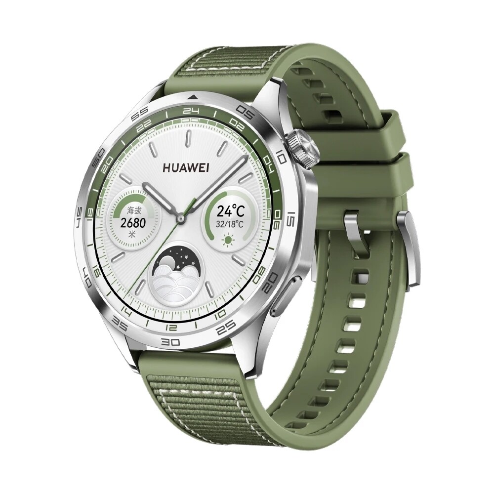(22mm) GT design Silicone band Green - باند تصميم جي تي سيليكون لون زيتي