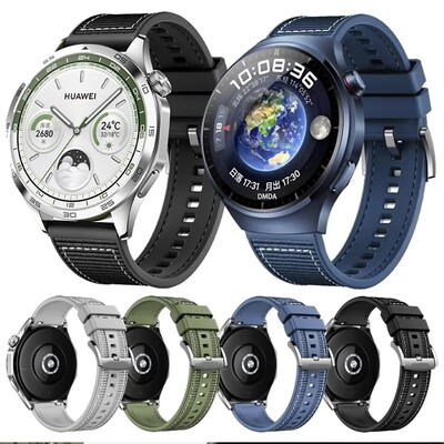 (22mm) GT design Silicone band Blue - باند تصميم جي تي سيليكون لون ازرق