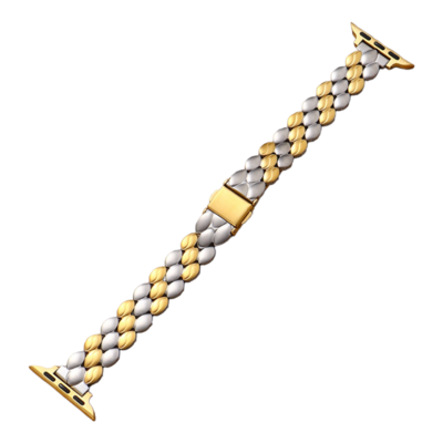 (38mm-40mm-41mm) Steel Rolex bubbles Silver&amp;Gold - باند رولكس تصميم ببلز سلفر مع ذهبي 