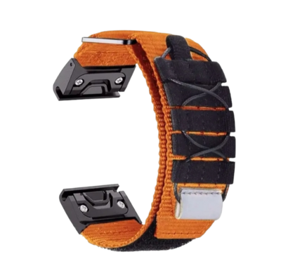 (22mm) Garmin knot design fabric Orange - جارمن خام تصميم ربطه لون برتقالي 
