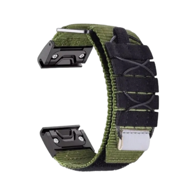 (22mm) Garmin knot design fabric Green - جارمن خام تصميم ربطه لون أخضر