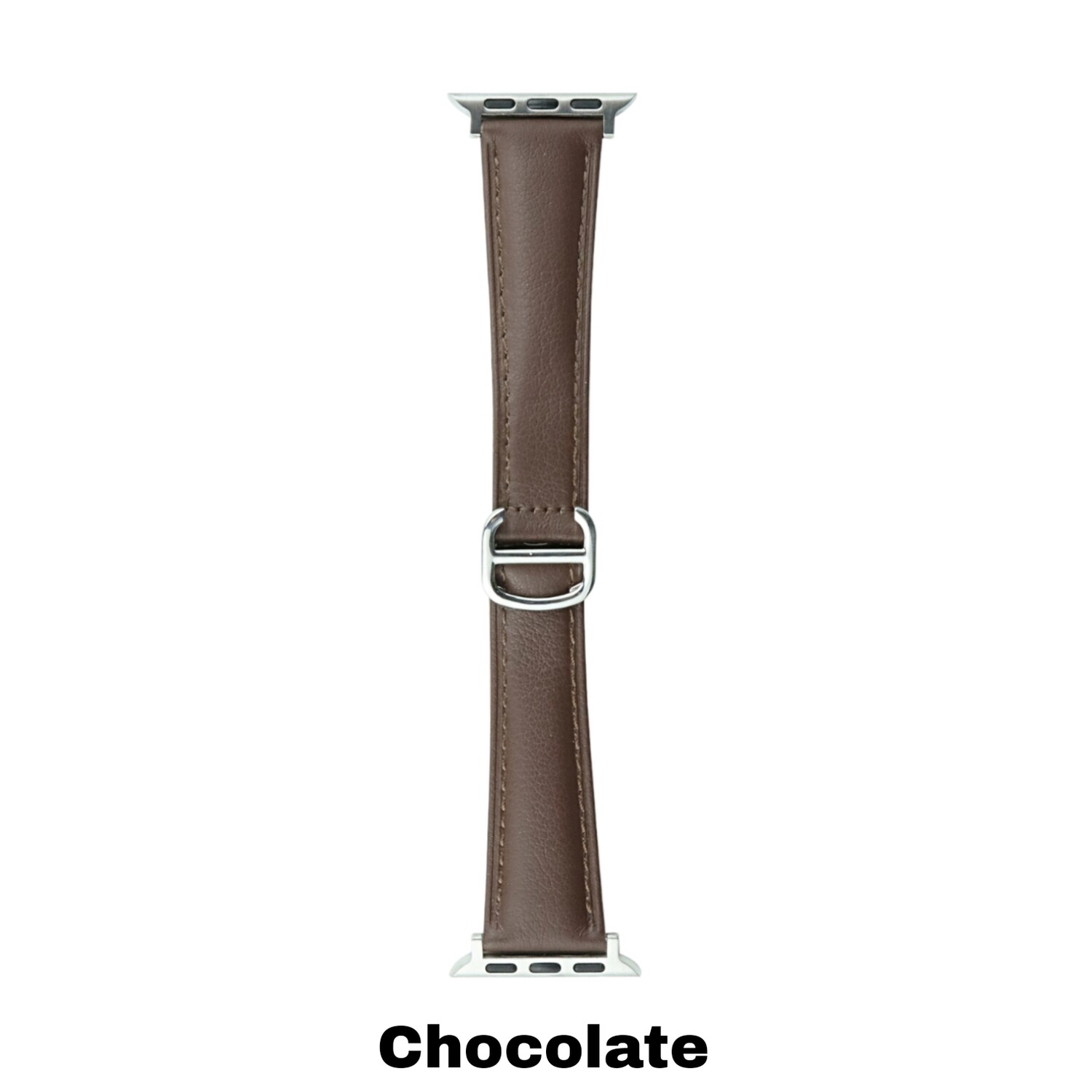 (38mm-40mm-41mm) Dior Design Leather band Chocolate - باند جلد تصميم ديور لون شوكلاته 