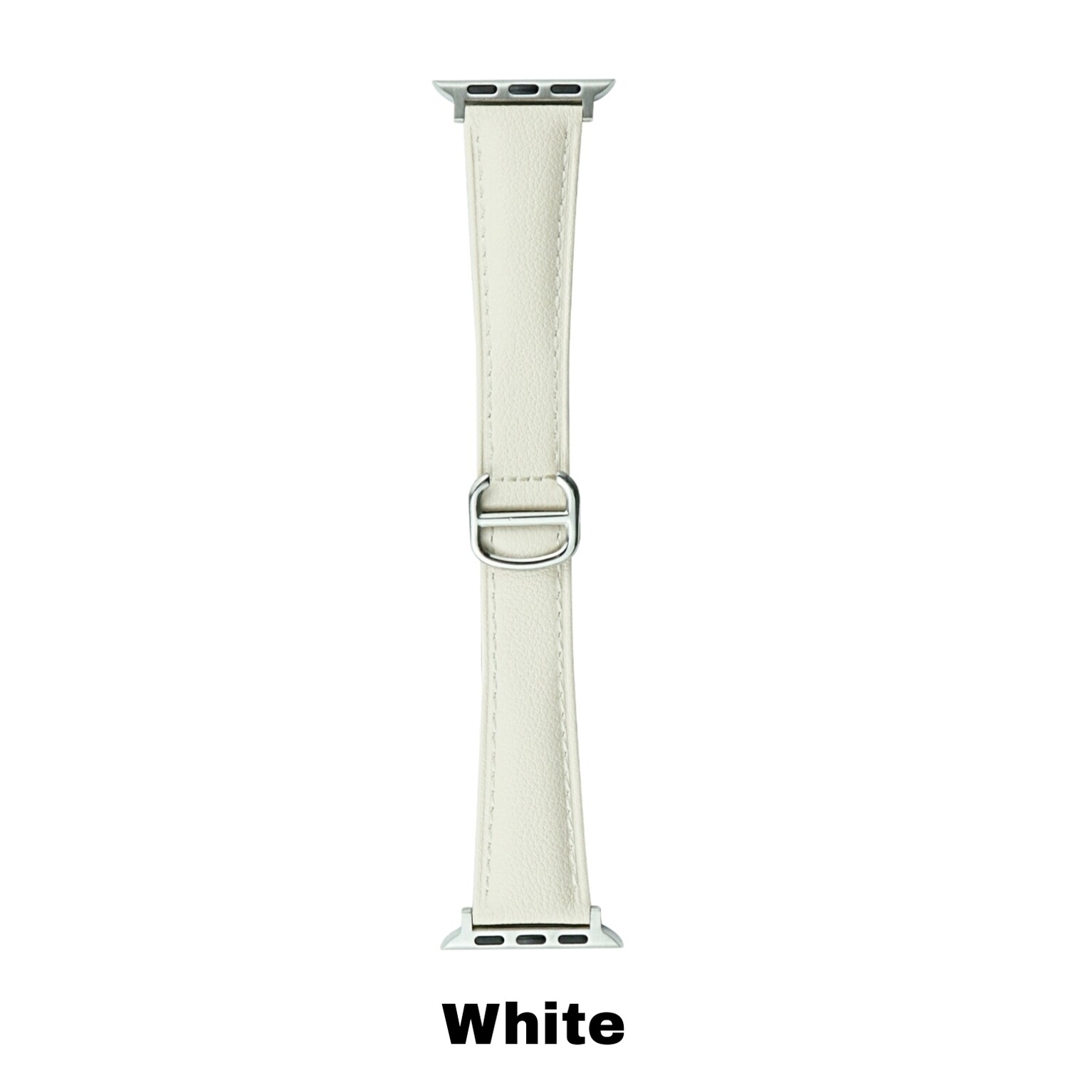 (38mm-40mm-41mm) Dior Design Leather band White - باند جلد تصميم ديور لون ابيض 