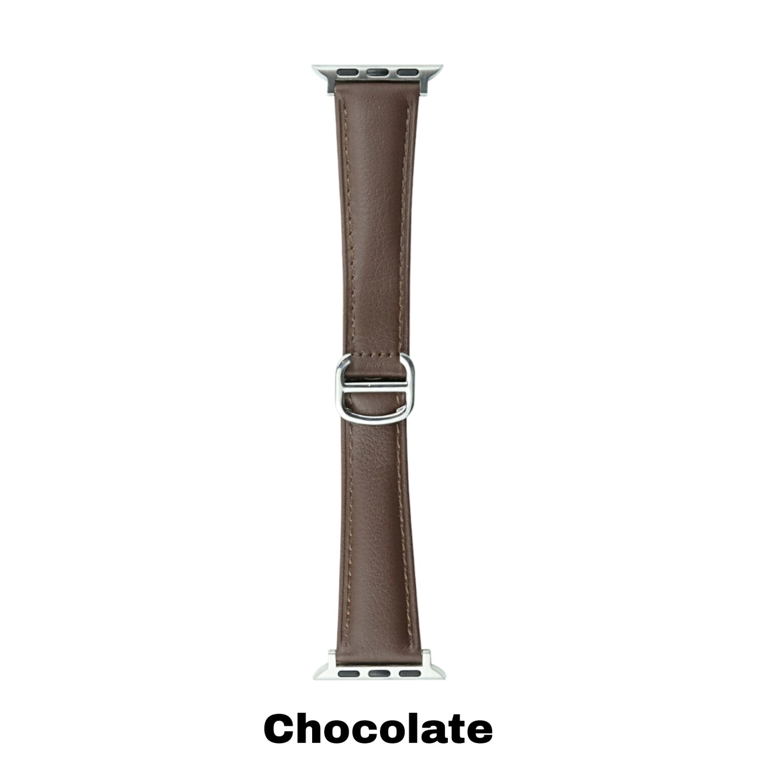 (42mm-44mm-45mm-49mm) Dior Design Leather band Chocolate - باند جلد تصميم ديور لون شوكلاته 