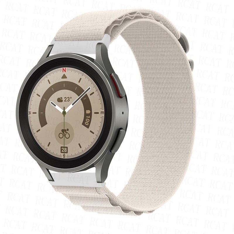 (22mm) Alpine loop White new ultra design - باند خام ابيض تصميم ساعه الالترا الجديد 