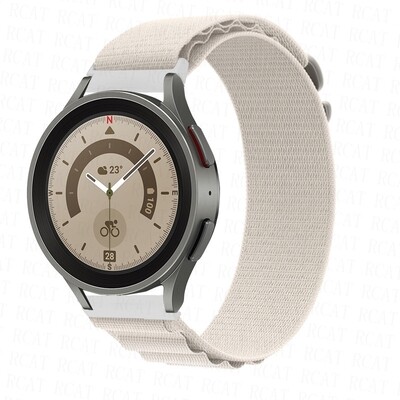 (22mm) Alpine loop White new ultra design - باند خام ابيض تصميم ساعه الالترا الجديد 