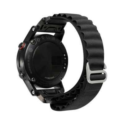 (26mm) Alpine loop Black new ultra design - باند خام اسود تصميم ساعه الالترا الجديد 