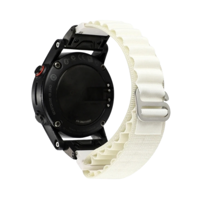 (26mm) Alpine loop White new ultra design - باند خام ابيض تصميم ساعه الالترا الجديد 
