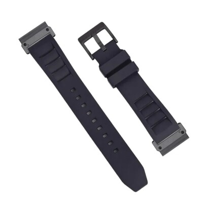 (26mm) Rubber FKM Sports Band Black - ربل اف كيه ام سبورت اسود 