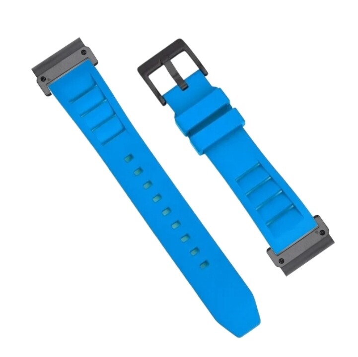 (26mm) Rubber FKM Sports Band Sky Blue - ربل اف كيه ام سبورت سماوي 