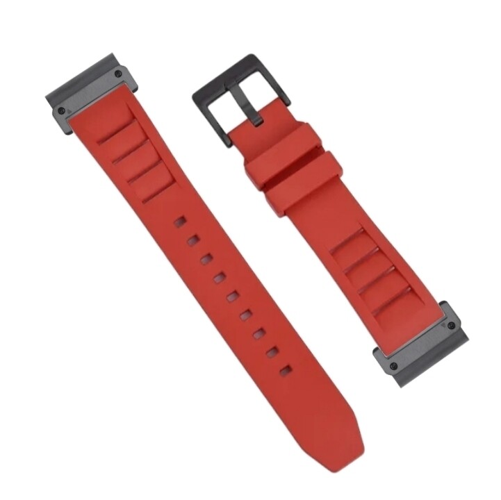 (26mm) Rubber FKM Sports Band Red - ربل اف كيه ام سبورت احمر 