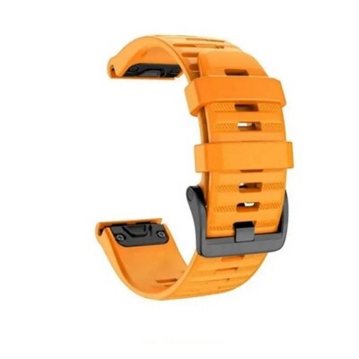 (22mm) Garmin Silicone Sports Band Orange - جارمن سيليكون رياضي برتقالي 