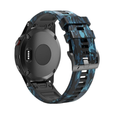 (22mm) Garmin Silicone Army Blue - جارمن سيليكون جيشي ازرق 