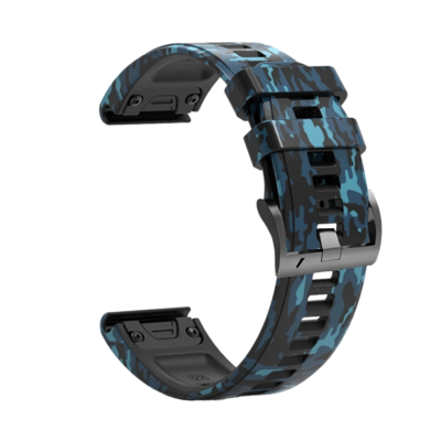 (26mm) Garmin Silicone Army Blue - جارمن سيليكون جيشي ازرق 