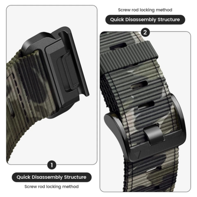 (26mm) Garmin Army Canvas Jungle - جارمن خام جيشي غابه 