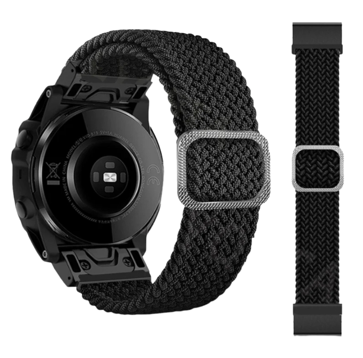 (26mm) Fabric stretch band Black - باند خام فري سايز اسود 