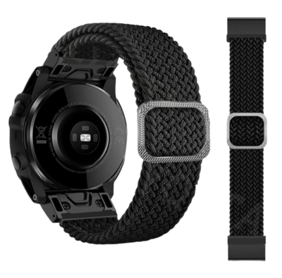 (26mm) Fabric stretch band Black - باند خام فري سايز اسود 