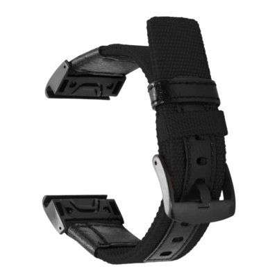 (26mm) Fabric Band new design Black -  باند خام تصميم جديد اسود 
