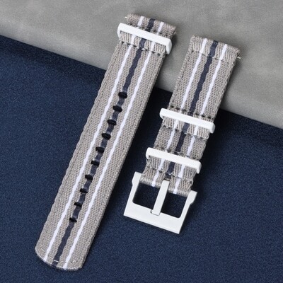 (BlancpainXSwatch) Fabric Band Scuba design Grey - باند خام تصميم سكوبا رمادي 