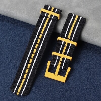 (BlancpainXSwatch) Fabric Band Scuba design Yellow - باند خام تصميم سكوبا اصفر 