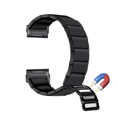 (26mm) Rolex Magnetic full Black -  رولكس مغناطيس اسود كامل 
