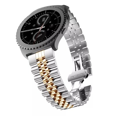 (20mm) Rolex Silver &amp; Rose Gold - رولكس سلفر مع روز قولد