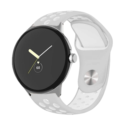 (Pixel) Nike Sports Silicone band Grey&amp;White - باند نايك سبورت سيليكون لون رمادي مع أبيض 