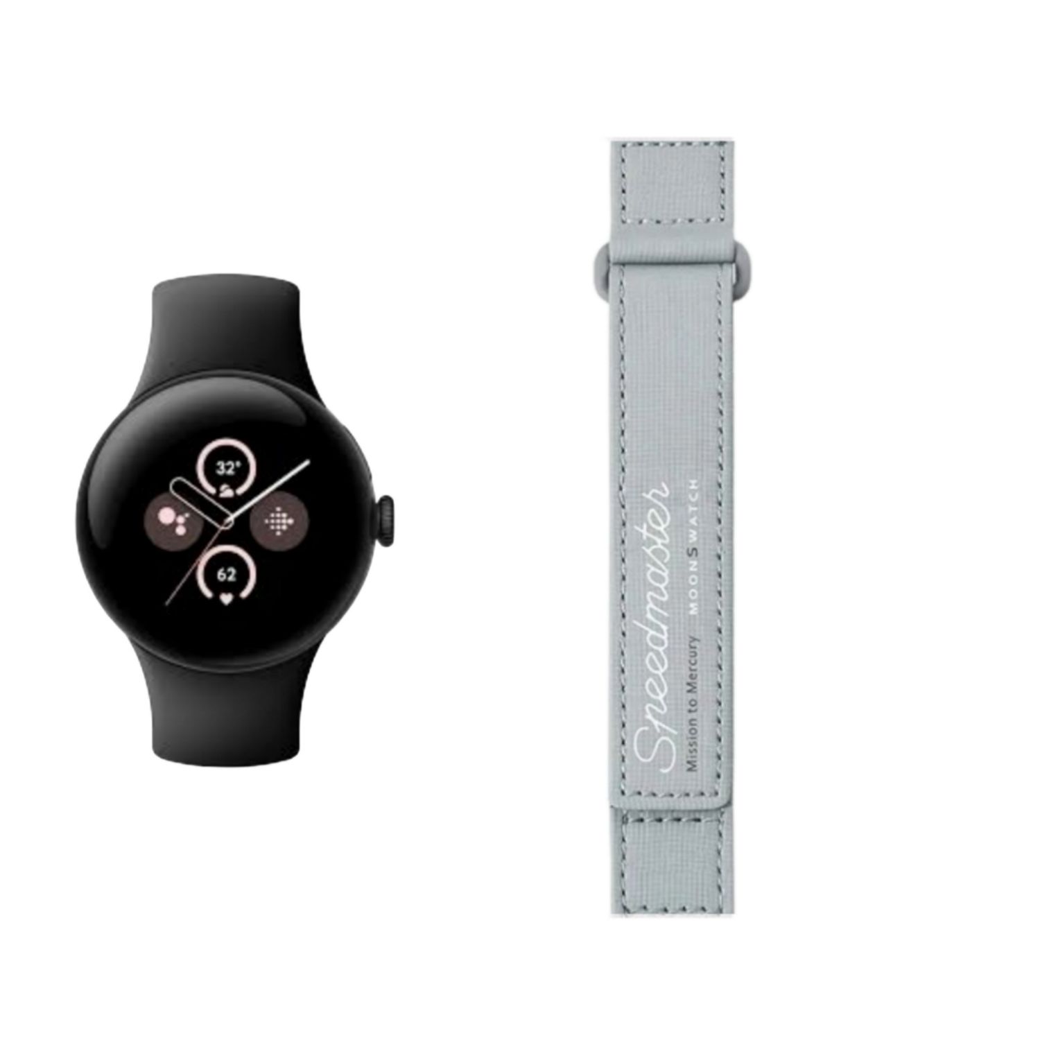 (Pixel) Omega Swatch design band Grey - باند خام اوميغا سواتش رمادي 