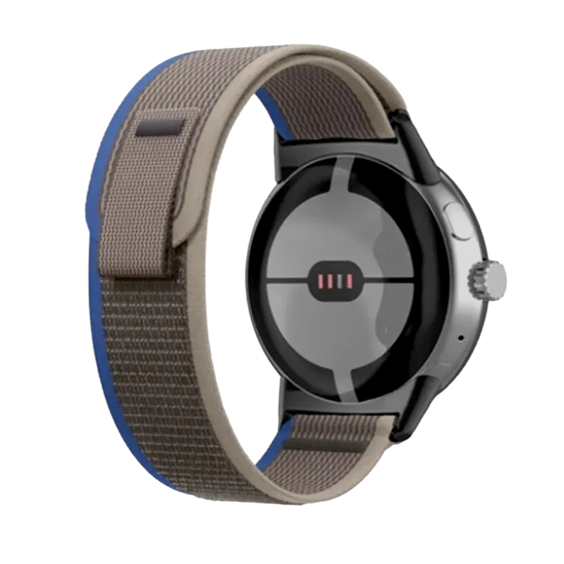 (Pixel) Trail Loop Grey&amp;Blue new ultra strap design - باند خام رمادي مع ازرق تصميم ساعه الالترا الجديد 